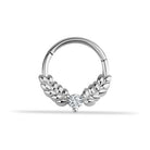 14 Ayar Altın Zafer Tanrıçası Minimal Halka Piercing