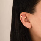 Dianora Piercing-14 Ayar Altın Zarafet İğnesi Minimal Helix/Kıkırdak Piercing-Helix Piercing-4-Milagron.com