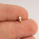 Dianora Piercing-14 Ayar Altın Zarafet İğnesi Minimal Helix/Kıkırdak Piercing-Helix Piercing-5-Milagron.com