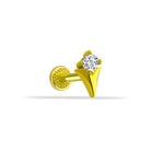 Dianora Piercing-14 Ayar Altın Zarafet İğnesi Tragus Piercing-Tragus Piercing-1-Milagron.com