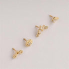 Dianora Piercing-14 Ayar Altın Zarafet İğnesi Tragus Piercing-Tragus Piercing-9-Milagron.com