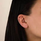 Dianora Piercing-14 Ayar Altın Zikzak Helix Kıkırdak Piercing-Helix Piercing-4-Milagron.com