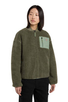 Dickies-Central Sherpa Bomber Kadın Yeşil Peluş Mont-Mont-2-Milagron.com