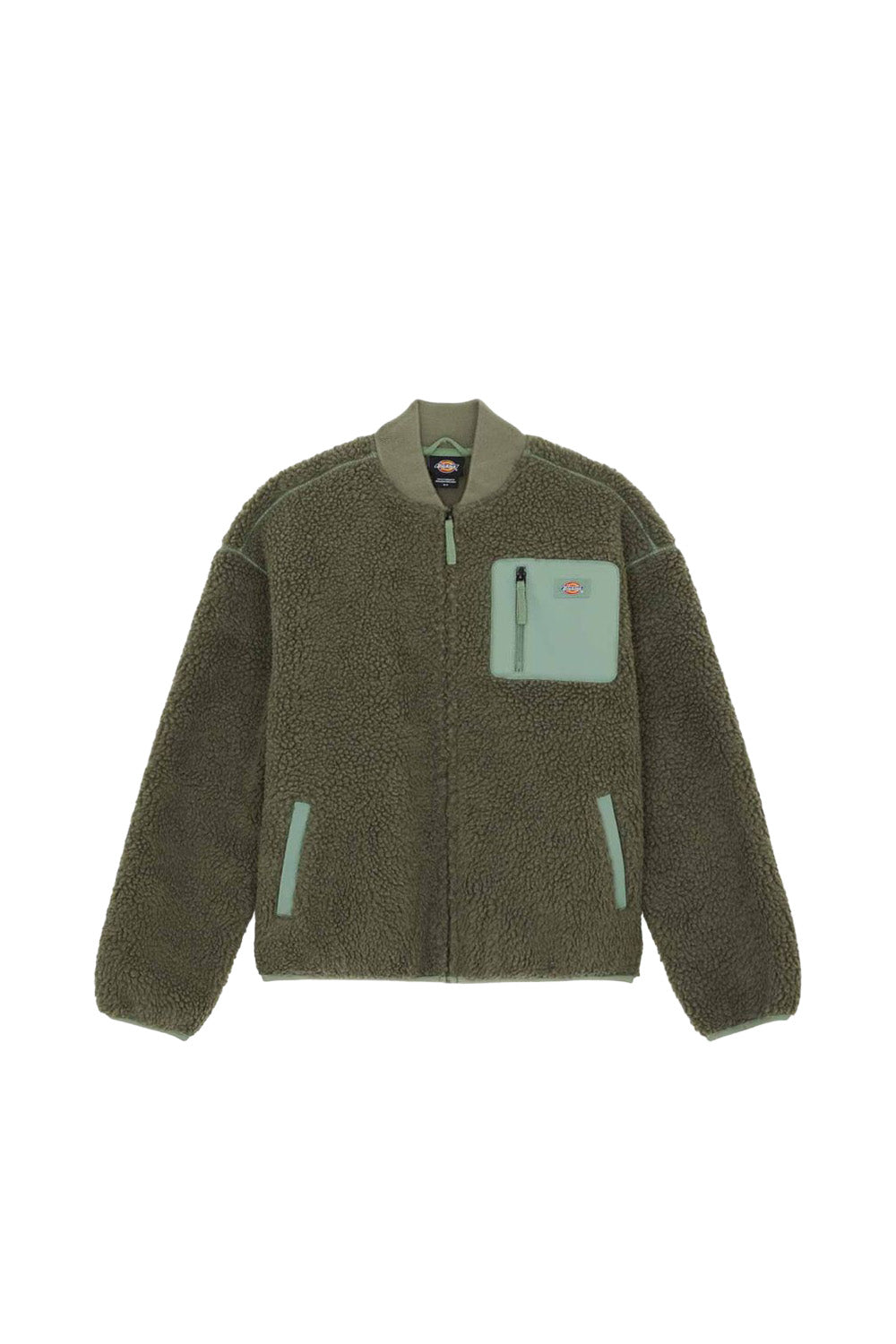 Dickies-Central Sherpa Bomber Kadın Yeşil Peluş Mont-Mont-7-Milagron.com