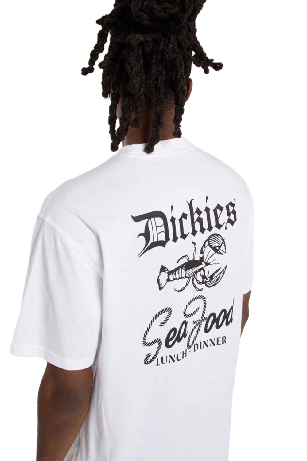 Dickies-Diner Tee SS Erkek Baskılı Beyaz T-Shirt-T-Shirts-5-Milagron.com