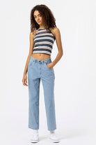 Dickies-Ellendale Denim Vintage Aged Blue-Kot Pantolon-1-Milagron.com