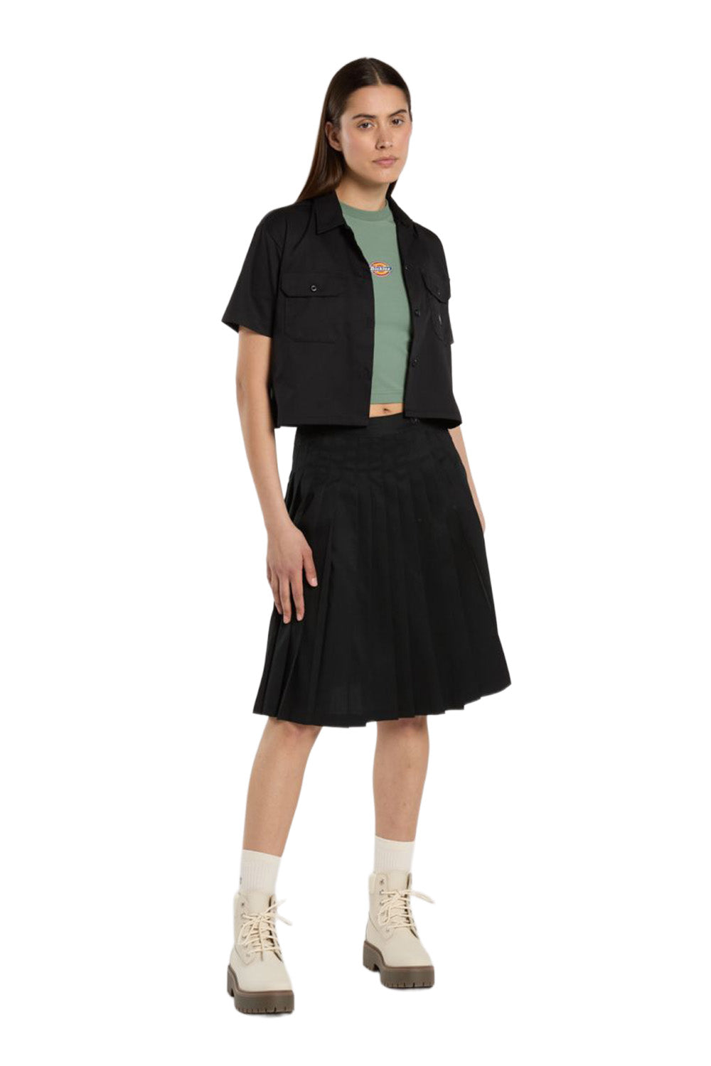 Dickies-Maple Valley Tee Country Kadın Yeşil T-Shirt-T-Shirts-2-Milagron.com