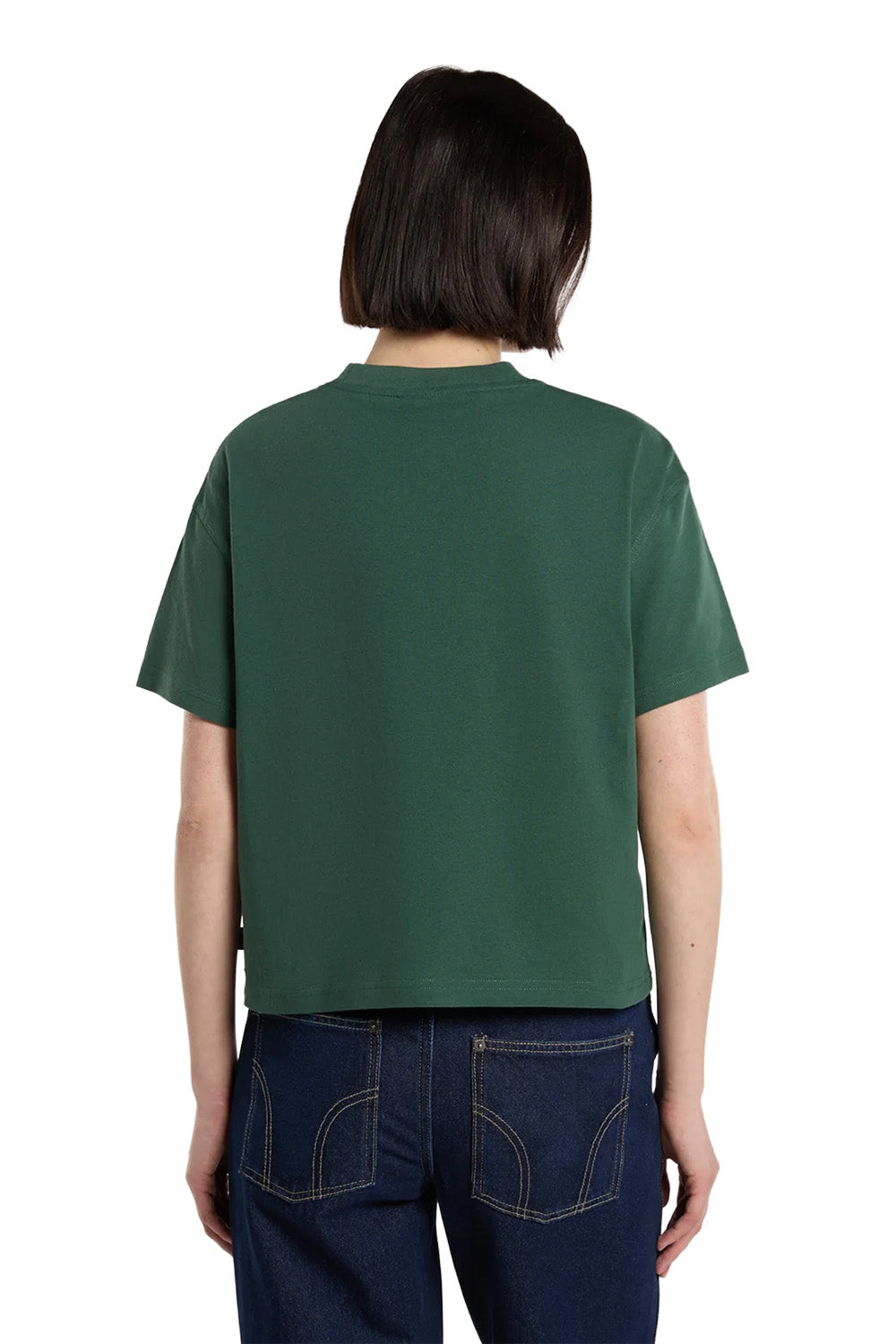 Dickies-Oakport Boxy Ss Tee Haki Kadın T-Shirt-T-Shirts-2-Milagron.com