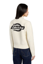 Dickies-Ruston Qz Yarım Fermuarlı Kırık Beyaz Kadın Yün Kazak-Kazak & Triko-1-Milagron.com