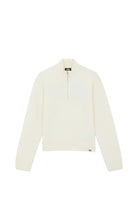 Dickies-Ruston Qz Yarım Fermuarlı Kırık Beyaz Kadın Yün Kazak-Kazak & Triko-4-Milagron.com