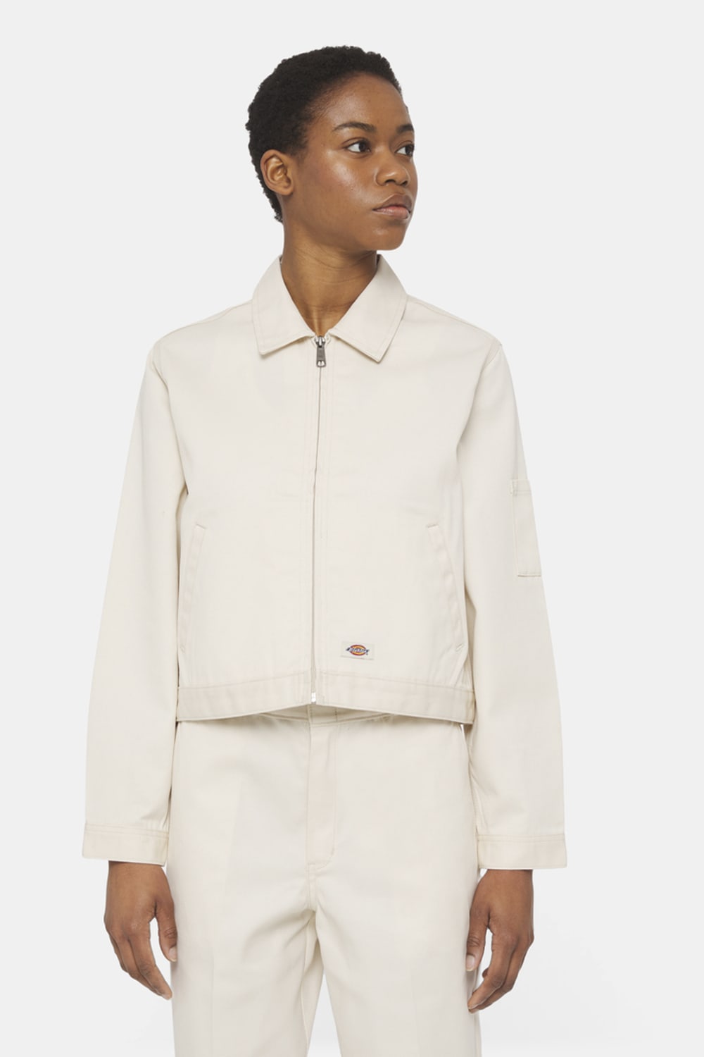 m*様 DEFORM DOCKING NYLON JACKET Ivory Dickies W Unlined Eisenhower Cropped Jacket Ceket | Milagron