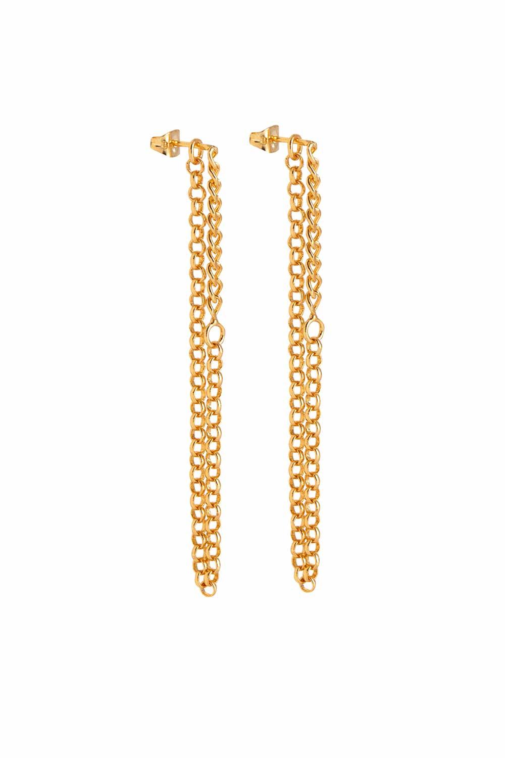 Dieci Dita-Different Chain Earring-Küpe-2-Milagron.com