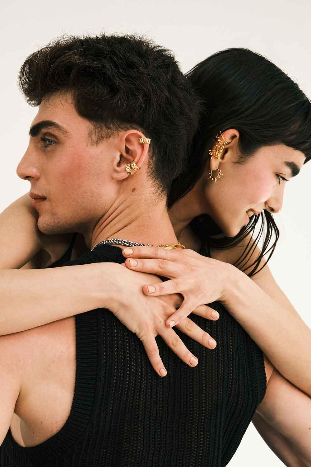 Dieci Dita-Quadra Earcuff-Küpe-6-Milagron.com