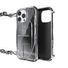Diesel Iphone 16 Pro Max Uyumlu Oval D Parlak Zincirli Kılıf - Gümüş