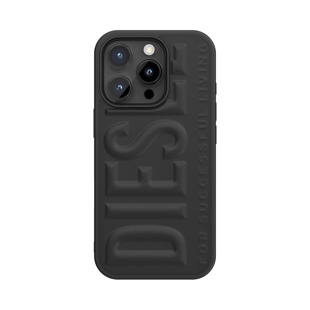 Diesel Iphone 16 Pro Uyumlu 3D Biscotto Kılıf - Siyah