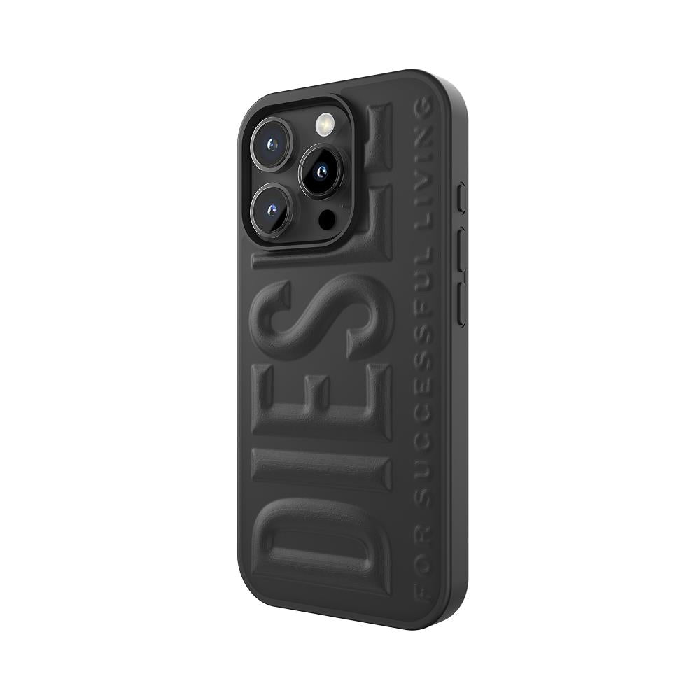 Diesel Iphone 16 Pro Uyumlu 3D Biscotto Kılıf - Siyah
