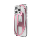 Diesel Iphone 16 Pro Uyumlu Oval D Mirror Şeffaf Kılıf - Şeffaf/Pembe