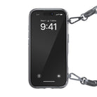 Diesel Iphone 16 Pro Uyumlu Oval D Parlak Zincirli Kılıf - Gümüş