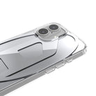 Diesel Iphone 16 Uyumlu Oval D Aynalı (Mirror) Kılıf - Gümüş