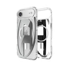 Diesel Iphone 17 Air Uyumlu Magsafe Destekli Oval D Metalik Kılıf - Gümüş