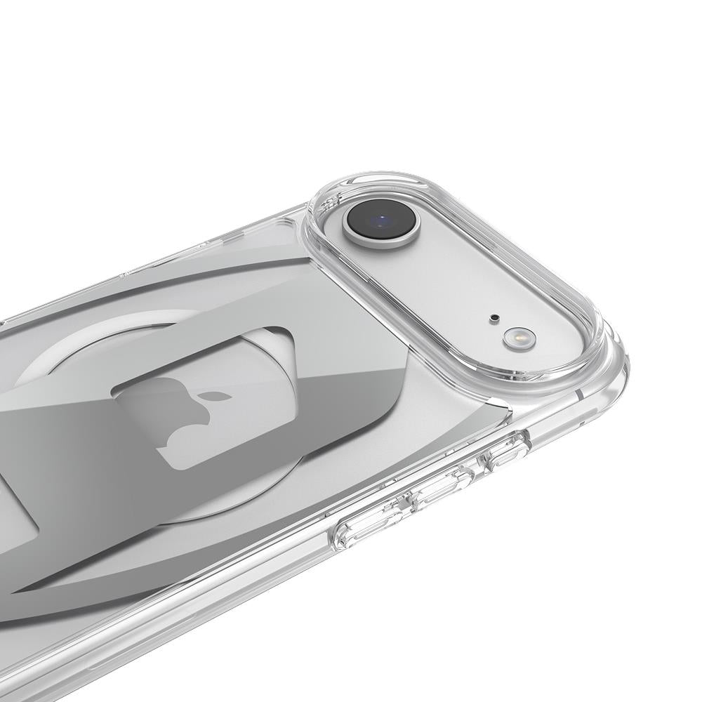 Diesel Iphone 17 Air Uyumlu Magsafe Destekli Oval D Metalik Kılıf - Gümüş
