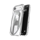 Diesel Iphone 17 Air Uyumlu Magsafe Destekli Oval D Metalik Kılıf - Gümüş
