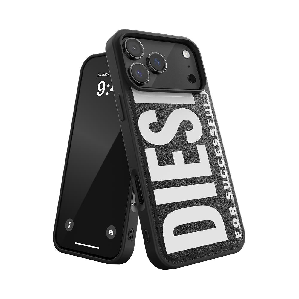 Diesel Iphone 17 Pro Max Uyumlu Magsafe Destekli Core Kalıplı Kılıf - Siyah/Beyaz