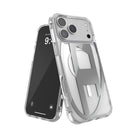 Diesel Iphone 17 Pro Uyumlu Max Magsafe Destekli Oval D Metalik Kılıf - Gümüş