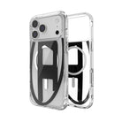 Diesel Iphone 17 Pro Max Uyumlu Magsafe Destekli Oval D Metalik Kılıf - Siyah