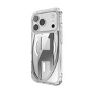Diesel Iphone 17 Pro Uyumlu Magsafe Destekli Oval D Metalik Kılıf - Gümüş