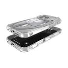 Diesel Iphone 17 Pro Uyumlu Magsafe Destekli Oval D Metalik Kılıf - Gümüş