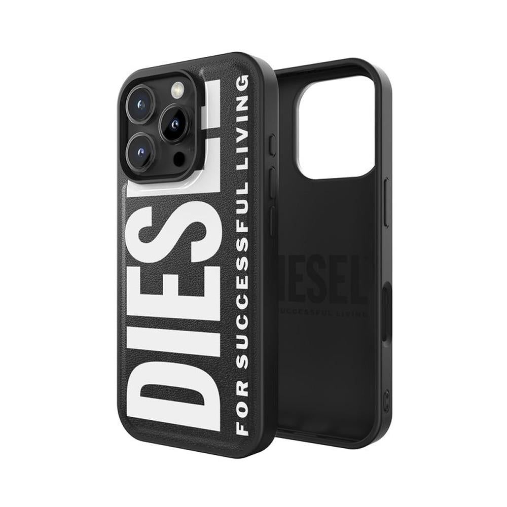 Diesel Iphone 16 Pro Uyumlu Magsafe Destekli Core Kalıplı Kılıf - Siyah/Beyaz
