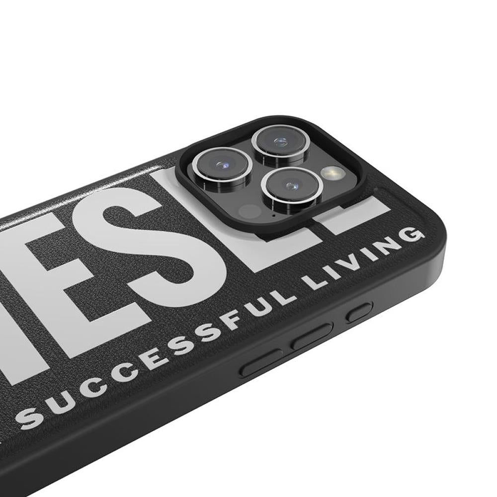Diesel Iphone 16 Pro Uyumlu Magsafe Destekli Core Kalıplı Kılıf - Siyah/Beyaz
