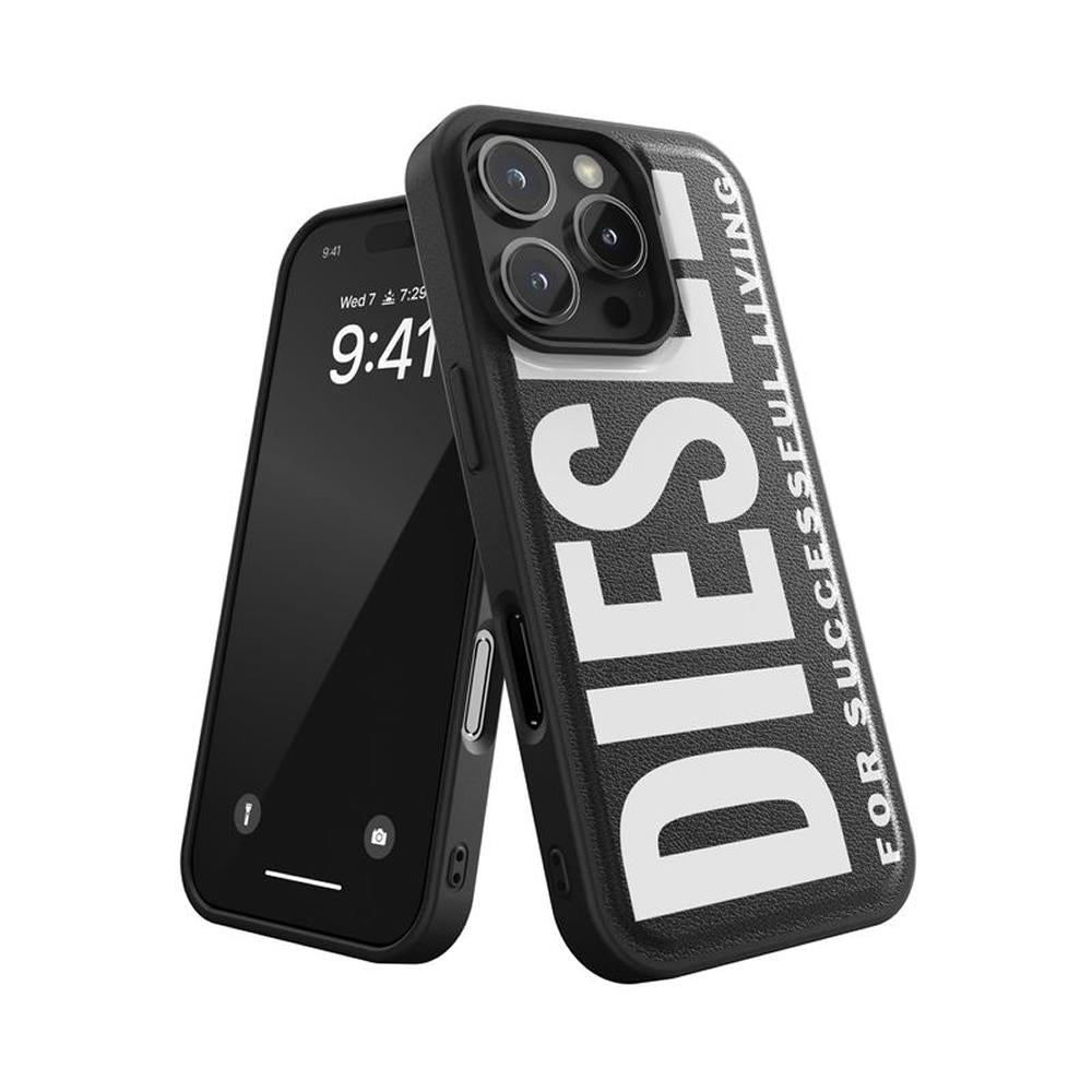 Diesel Iphone 16 Pro Uyumlu Magsafe Destekli Core Kalıplı Kılıf - Siyah/Beyaz