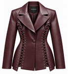Lace-Up Tailored Jacket