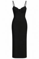 Lace-Up Column Dress
