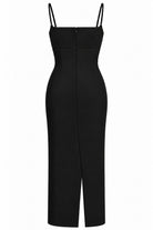 Lace-Up Column Dress
