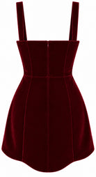 Sculpted Velvet Mini Dress