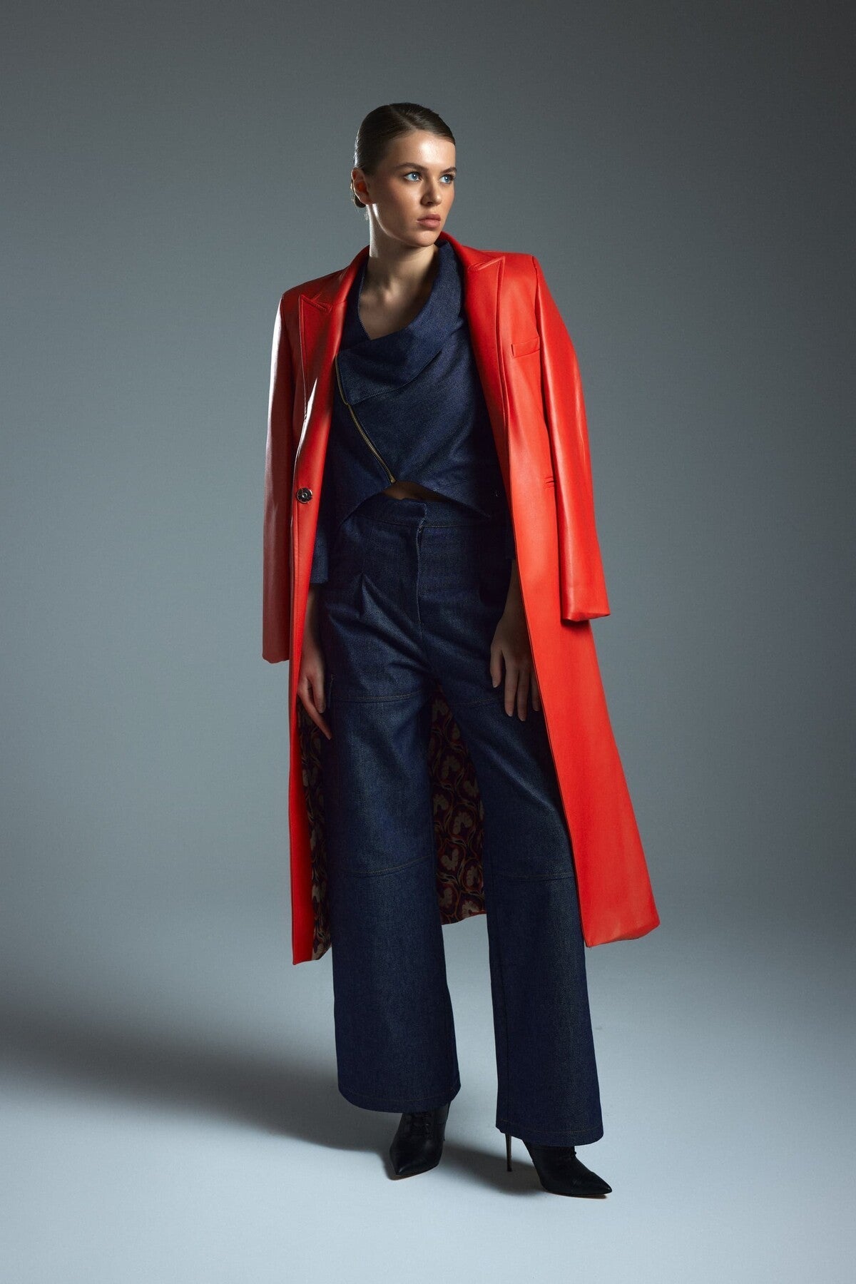 Maxi Leather Coat - 0