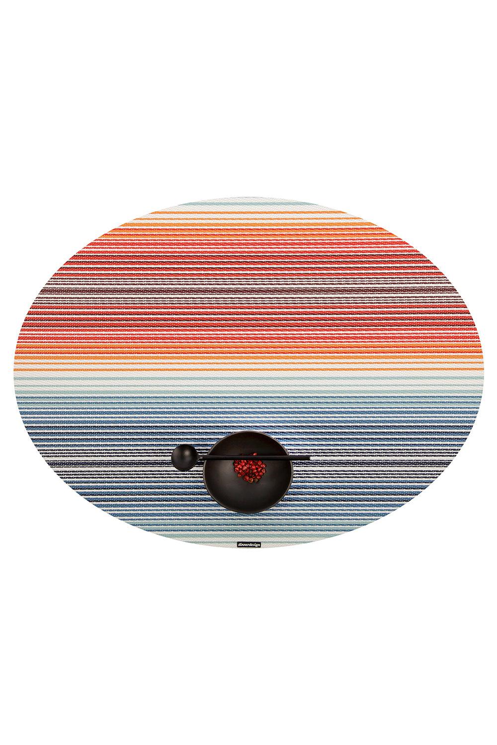 Dinnerdesign-Stripe Jungle Oval Amerikan Servis 36x49 cm-Sunum Aksesuarları-1-Milagron.com