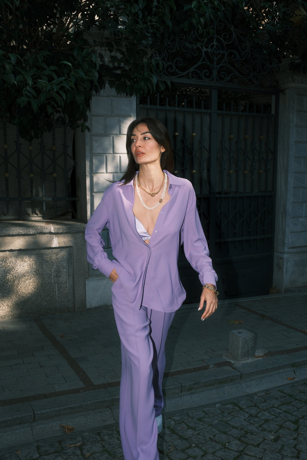 Carine Lila Kadın Pantolonu - 0