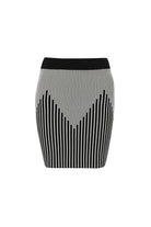 Direct Message-Georgia Knitted Skirt - Black & White-Etek-2-Milagron.com