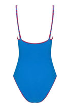 Direct Message-Meghan Towel One Piece Hand Embroidered İn Blue-Bikini & Mayo-2-Milagron.com