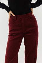 Disq London-Chilli Velvet Pants-Pantolon-4-Milagron.com