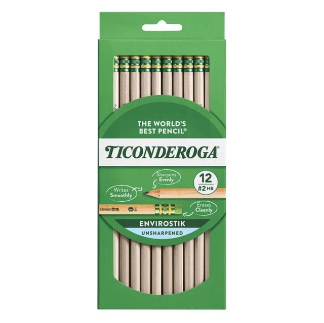 Dixon Ticonderoga-The World's Best Pencil Envirostik 12'li Kurşun Kalem-Ahşap Kurşun Kalem-1-Milagron.com