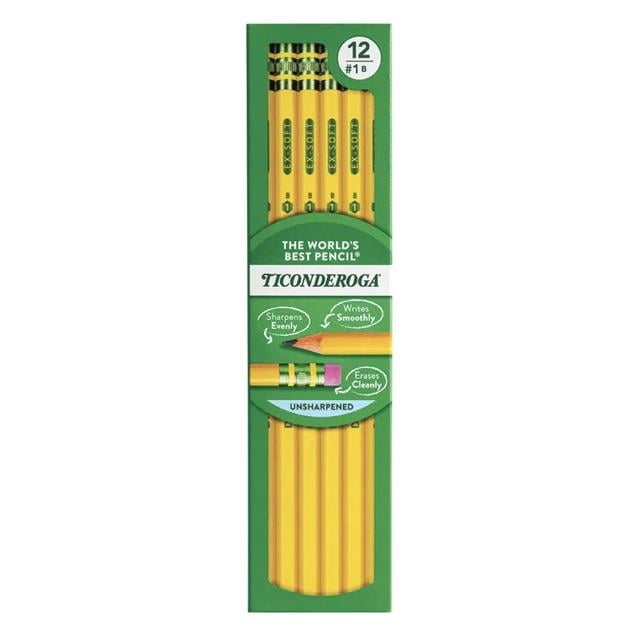 Dixon Ticonderoga-The World's Best Pencil Extra Soft 12'li Kurşun Kalem-Ahşap Kurşun Kalem-1-Milagron.com