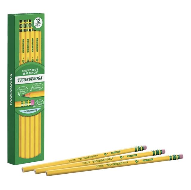 Dixon Ticonderoga-The World's Best Pencil Extra Soft 12'li Kurşun Kalem-Ahşap Kurşun Kalem-2-Milagron.com