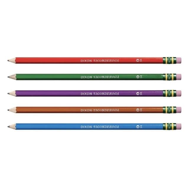 Dixon Ticonderoga-The World's Best Pencil Neon New 10'lu Kurşun Kalem-Ahşap Kurşun Kalem-6-Milagron.com