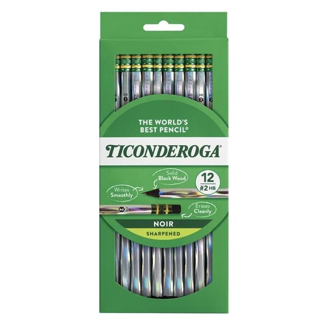 Dixon Ticonderoga-The World's Best Pencil Noir 12'li Kurşun Kalem-Ahşap Kurşun Kalem-1-Milagron.com