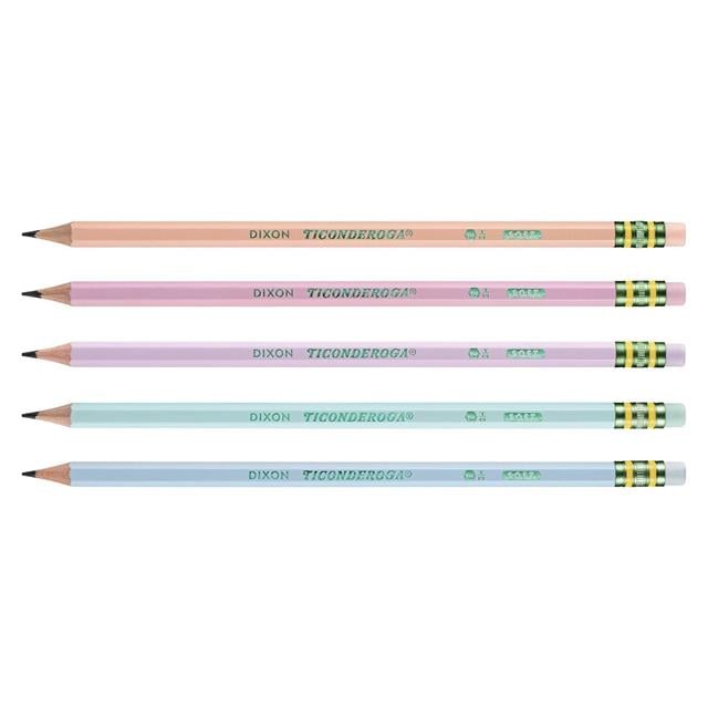 Dixon Ticonderoga-The World's Best Pencil Pastel New 10'lu Kurşun Kalem-Ahşap Kurşun Kalem-2-Milagron.com